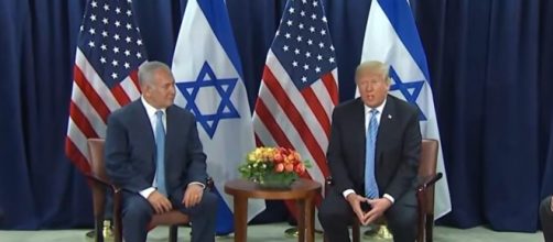 Donal Trump, the President of the United States of America alongside Israeli Prime Minister Benjamin Netanyahu. [Image Source: NBC News/YouTube]