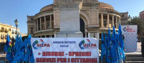 Manifestazione Uilpa Agenzia Entrate Sicilia