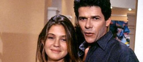 Adriana Esteves e José Mayer estiveram no elenco de 'Meu Bem, Meu Mal' (1990). (Reprodução/TV Globo)