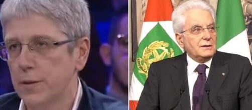 Mario Giordano e Sergio Mattarella.