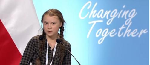 Greta Thunberg full speech at UN Climate Change COP24 Conference. [Image source/Connect4Clkimate YouTube video]