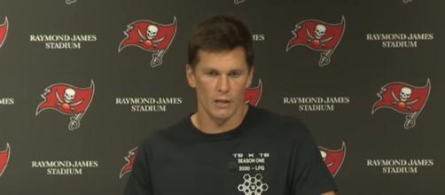 Brady captured his first win as a Buccaneer (Image Credit: Tampa Bay Buccaneers/YouTube)