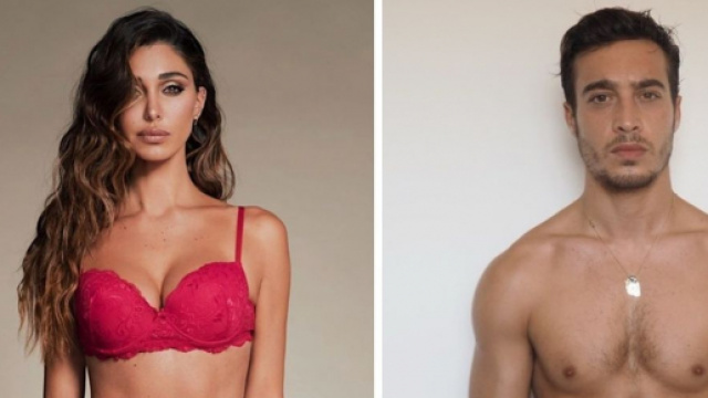 Belen Rodriguez 'pazza' di Antonino Spinalbese: coccole al party a sorpresa organizzato da lui.