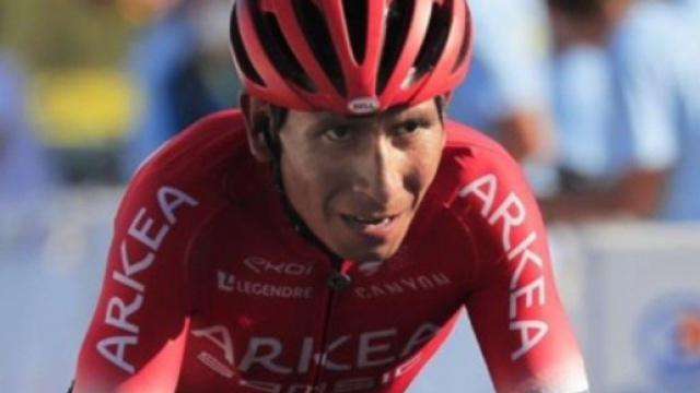 Nairo Quintana impegnato al Tour de France.