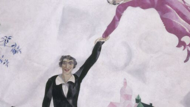 'La Passeggiata' di Marc Chagall in esposizione a Rovigo.