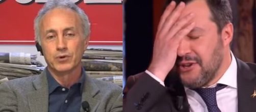 Marco Travaglio, editoriale che mette nel mirino anche Matteo Salvini.