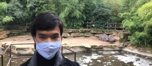 Le mannequin Jérémy Bellet au zoo d'Amnéville