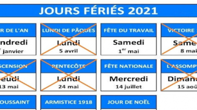 Relance économique : le Mouvement radical propose de supprimer cinq jours fériés - photo capture d'écran Facebook