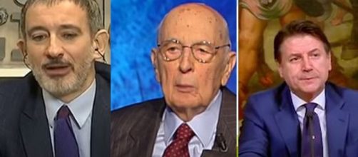 Pietro Senaldi, Giorgio Napolitano e Giuseppe Conte.