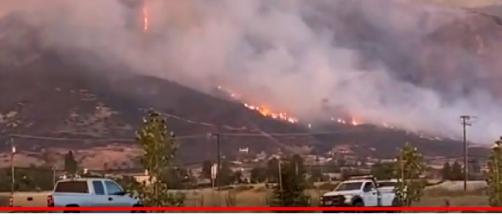 California wildfire in El Dorado September 2020. [Image source/LawDogg97 YouTube video]