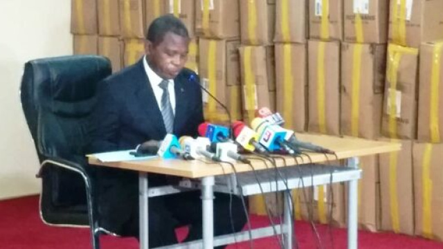Le Ministre de l'Administration Territoriale du Cameroun, Paul Atanga Nji ce 07 septembre 2020 (c) Odile Pahai