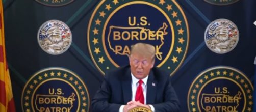 Donald Trump visits US-Mexico border wall in Arizona - and says it keeps out Covid-19. [©The Telegraph YouTube video]