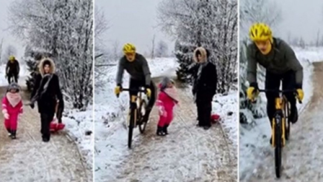 La vid&eacute;o d'un cycliste qui renverse une jeune fillette fait le buzz - &copy;montage vid&eacute;o