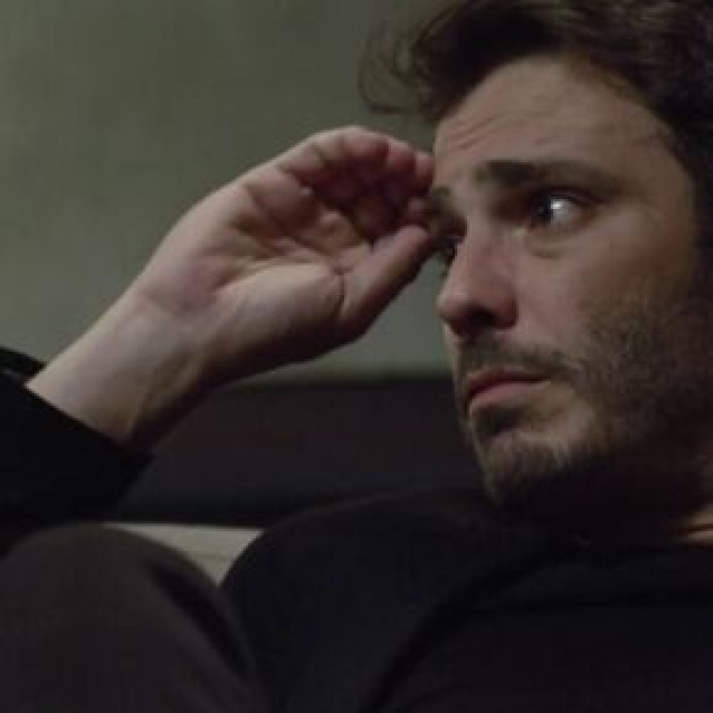 Tobias receoso em "Amor Sem Igual". (Reprodução/RecordTV)