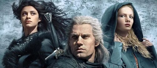 Yennefer, Geralt e Siri, i tre protagonisti della serie tv fantasy The Witcher, prodotta da Netflix.