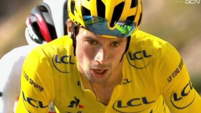 Primoz Roglic, leader della Jumbo Visma, squadra che utilizza i chetoni