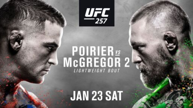 UFC 257: Poirier vs McGregor 2, il 24 gennaio in diretta su DAZN.
