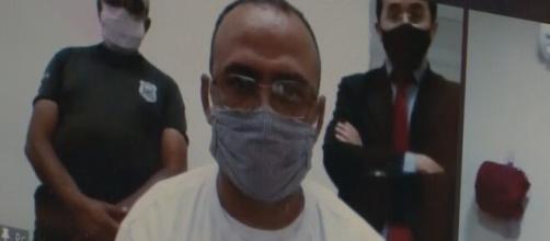 Vereador preso toma posse por videoconferência em presídio. (Beto Silva/TV Paraíba)