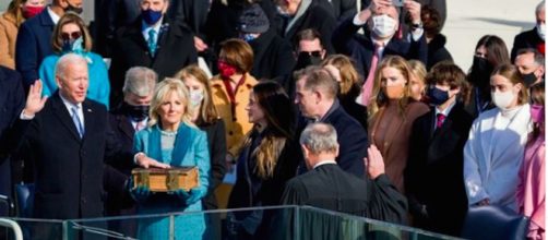 Joe Biden takes over as the 46th POTUS, Donald Trump leaves the White House. ©POTUS Instagram Capture