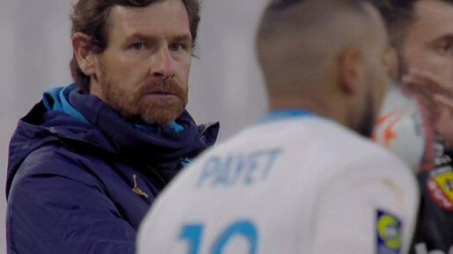 André Villas-Boas et l'OM en crise après leur défaite face à Lens. (Twitter capture)