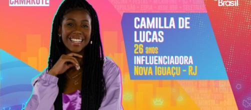 Camilla de Lucas é participante do 'BBB21'. (Reprodução/TV Globo)