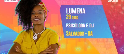 Lumena é participante do 'BBB21'. (Reprodução/TV Globo)