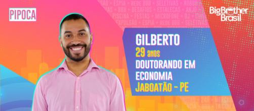Gilberto participante do 'BBB21'. (Reprodução/ TV Globo)