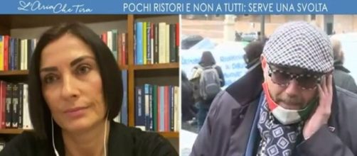 Alessia Morani e il ristoratore Paolo Bianchini.