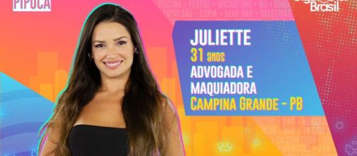 Juliette é participante do 'BBB21'. (Reprodução/TV Globo)