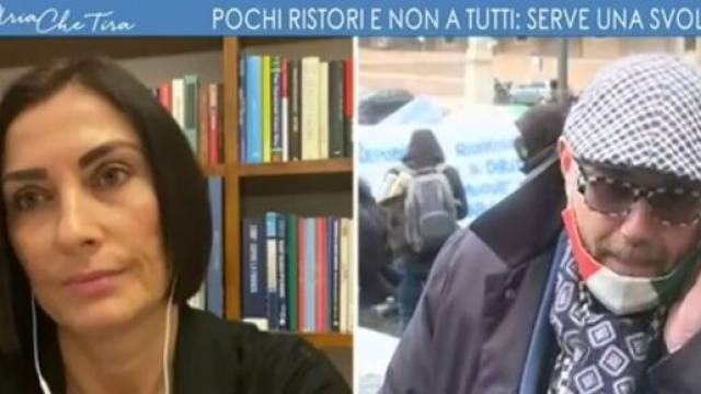Alessia Morani e il ristoratore Paolo Bianchini.