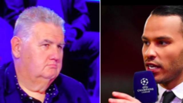 Pierre Menès remet en place un supporter de l'OL. Mohamed Bouhafsi lui répond. ©menes_pierre/mohamedbouhafsi