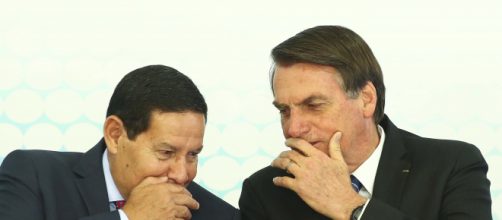 Mourão e Bolsonaro, relação desgastada. (Arquivo Blasting News)