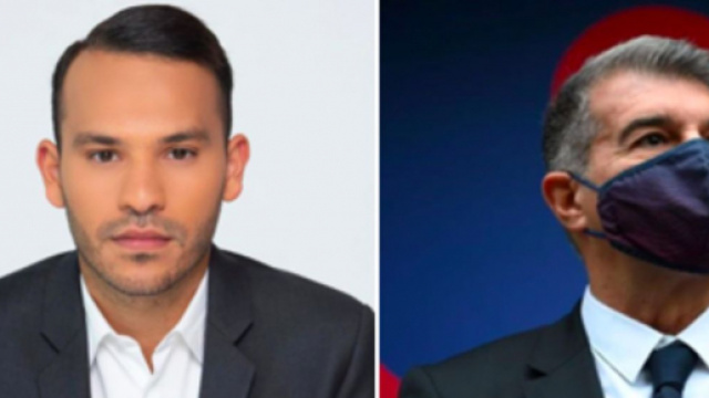 Mohamed Bouahfsi se paye le FC Barcelone et Laporta - ©captures d'écran Instagram et Twitter