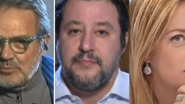 Oliviero Toscani, Matteo Salvini e Giorgia Meloni.
