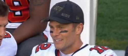 Brady threw for four touchdowns vs Falcons. [© NFL/YouTube]
