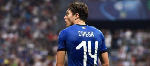 Federico Chiesa, centrocampista della Juventus.