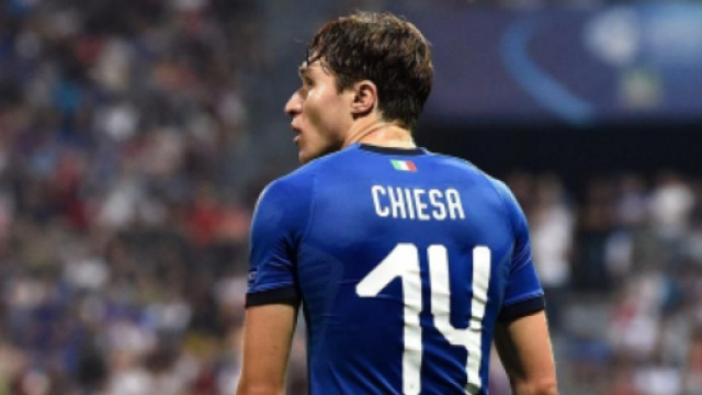 Federico Chiesa, centrocampista della Juventus.