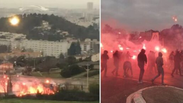 OM: Joueurs effrayés et supporters cagoulés, les détails du coup de force à la commanderie. Montage photo