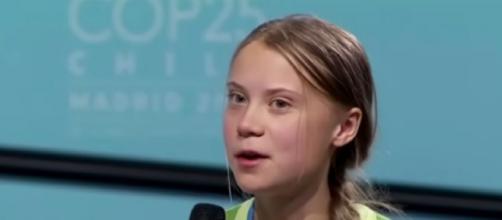 Greta Thunberg speaks at climate summit after being named Time Person of the Year 2019. [©The Telegraph YouTube video]
