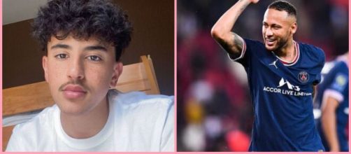 Neymar et le Snapchateur Just Riadh enflamment la toile (capture YouTube et montage photo)