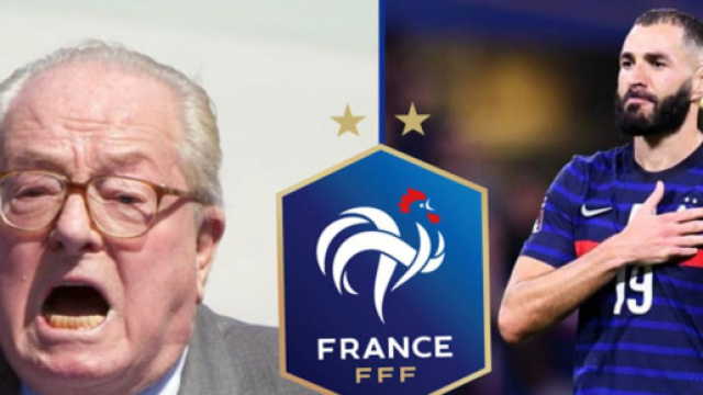 Jean-Marie Le Pen heureux pour Benzema et les Bleus. (crédit Twitter)