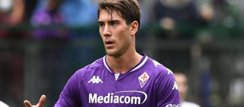 Dusan Vlahovic, giocatore della Fiorentina.