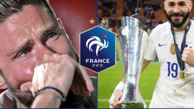 Olivier Giroud au plus mal, il balance sur les Bleus (capture YouTube et montage photo)