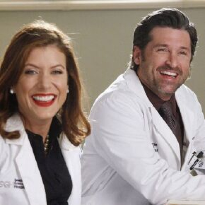 Foto Grey's Anatomy - Kate Walsh e Patrick Dempsey