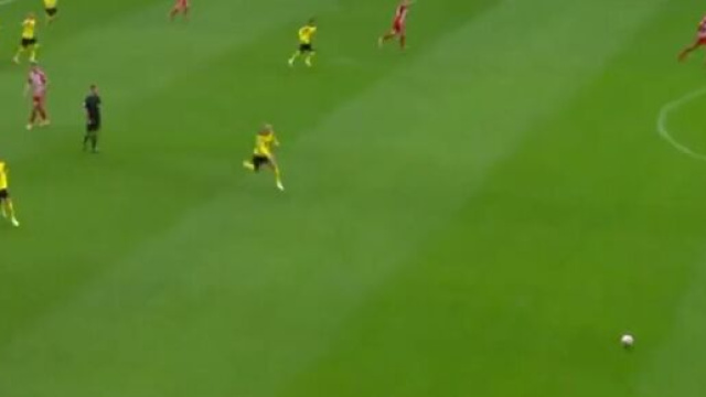 Erling Haaland en feu contre Mayence ce samedi. (crédit Twitter)