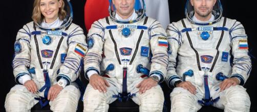 Russian crew takes off to film first movie in space - Axios - axios.com