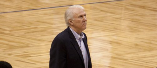Gregg Popovich is entering his 27th season as the Spurs head coach (Image source: Flickr/Michael Tipton)