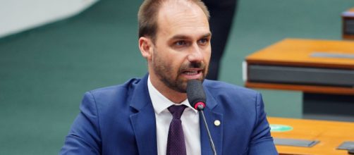 Eduardo Bolsonaro recebe crítica da oposição (Câmara dos Deputados/Pablo Valadares)