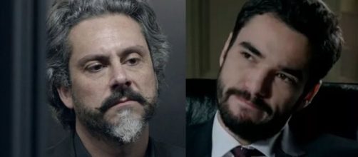 Zé e Pedro em 'Império' (Fotomontagem/Reprodução/TV Globo)