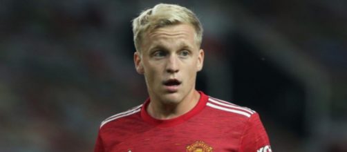 Donny Van de Beek, centrocampista del Manchester United.